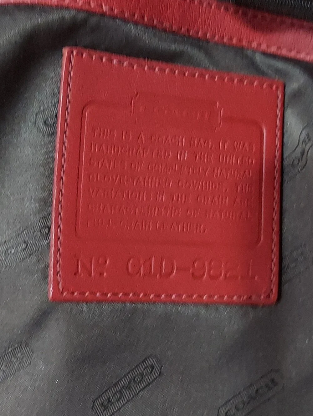 Coach Legacy Vintage Red Small Flap Crossbody With Brass No. 9821 Like New